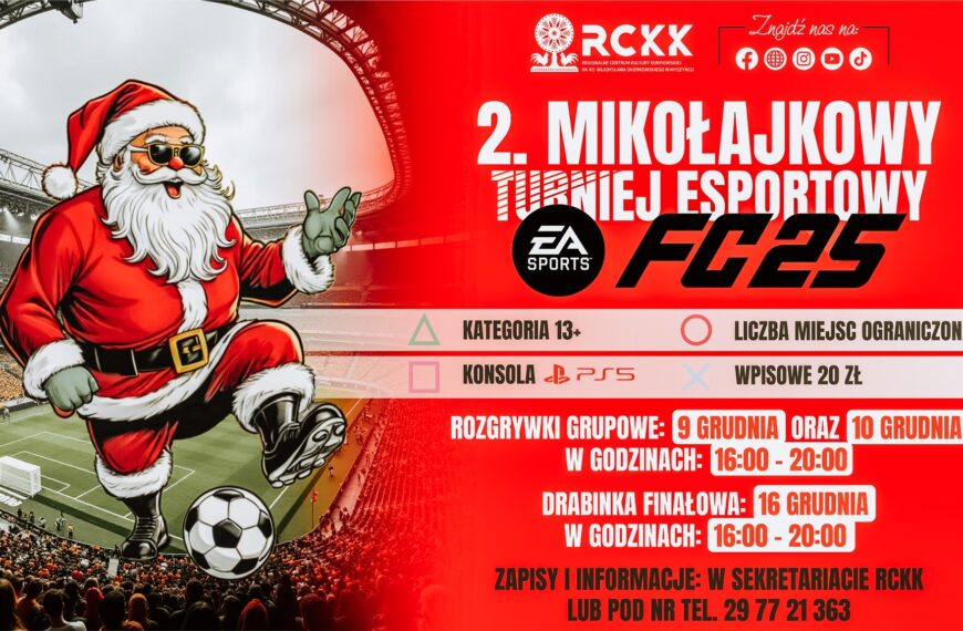 Druga edycja Mikołajkowego Turnieju Esportowego w grę EA FC 25