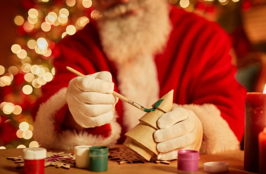 Santa Claus Making Toys