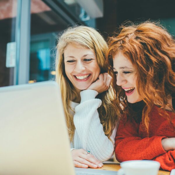 Two women friends together