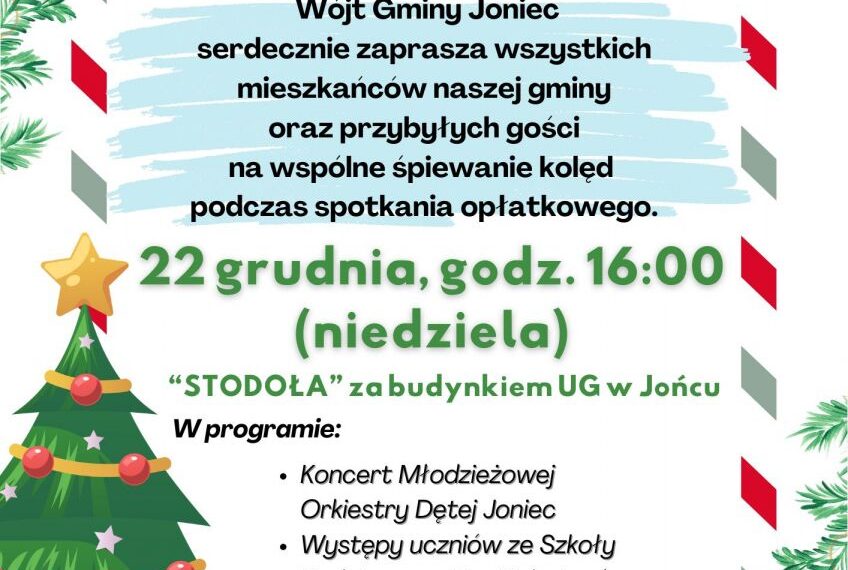 Wspólne kolędowanie w Gminie Joniec.