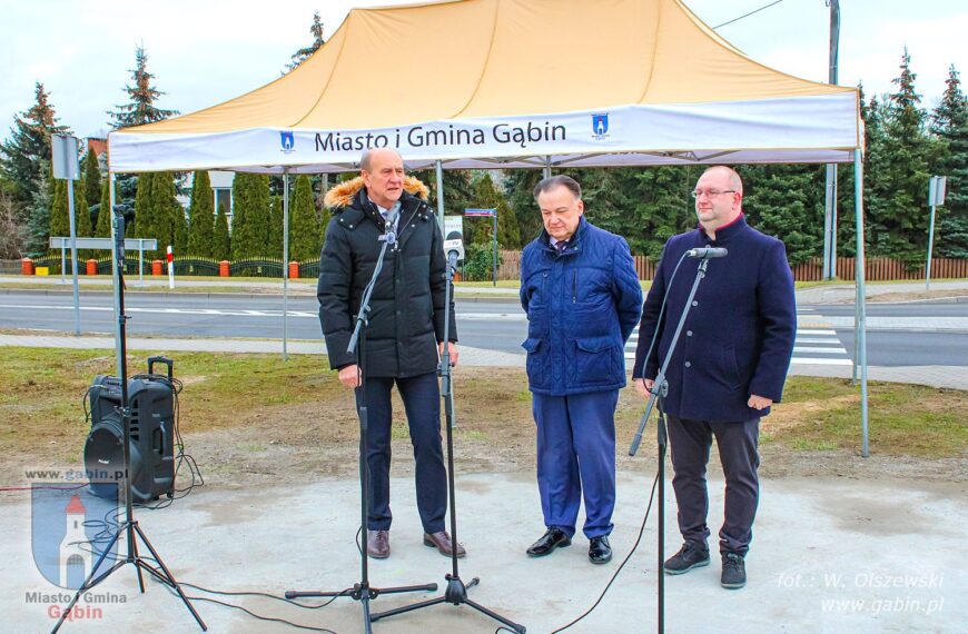 Uroczyste otwarcie zmodernizowanego odcinka drogi DW575 na terenie Miasta i Gminy Gąbin