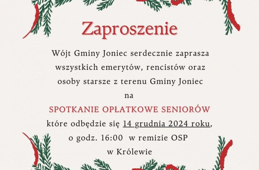Spotkanie opłatkowe Seniorów