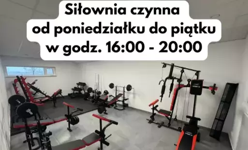 Siłownia na Gminnej Hali Sportowej w Stróżewie