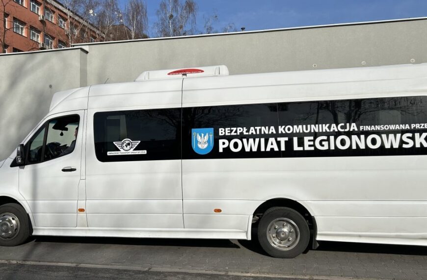 Nowy rozkład P-10 bezpłatnej komunikacji Powiatu Legionowskiego.