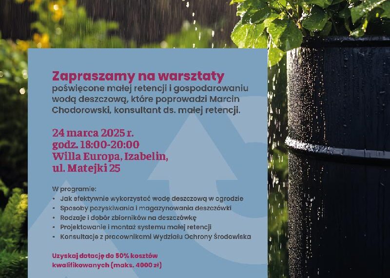 Mała retencja – wielkie korzyści