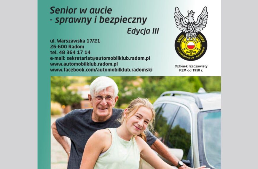 Senior w aucie – sprawny i bezpieczny – edycja III