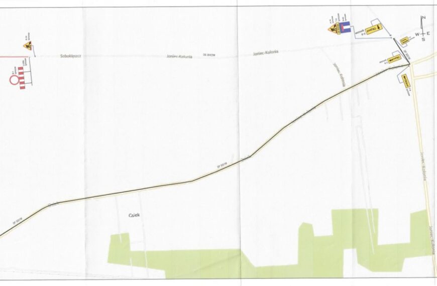 Czasowe zamknięcie budowanej drogi w Soboklęszczu