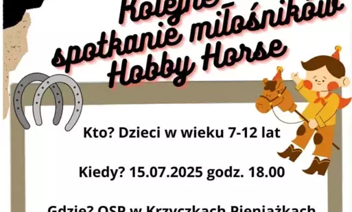 Zapraszamy na spotkanie miłośników Hobby Horse!