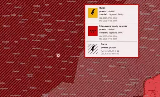 Alert – burze i opady!