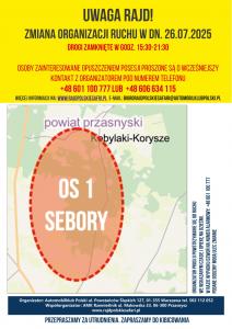 Zmiany w organizacji ruchu w związku z organizacją 44. Rajdu Polskie Safari.