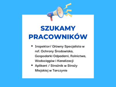 Rekrutacje w Gminie Tarczyn!