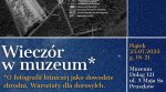 Wieczór w Muzeum. Warsztaty dla dorosłych – O fotografii lotniczej jako dowodzie zbrodni