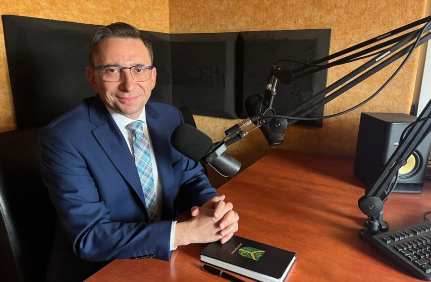 Wójt Rafał Mathiak w radiu FAMA Wołomin