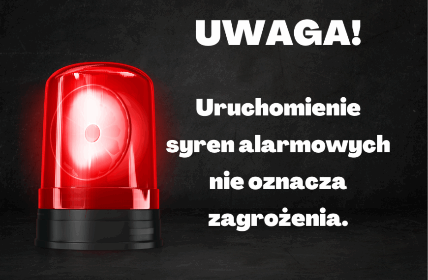 Test systemu ostrzegania i alarmowania ludności na terenie gminy Zakroczym