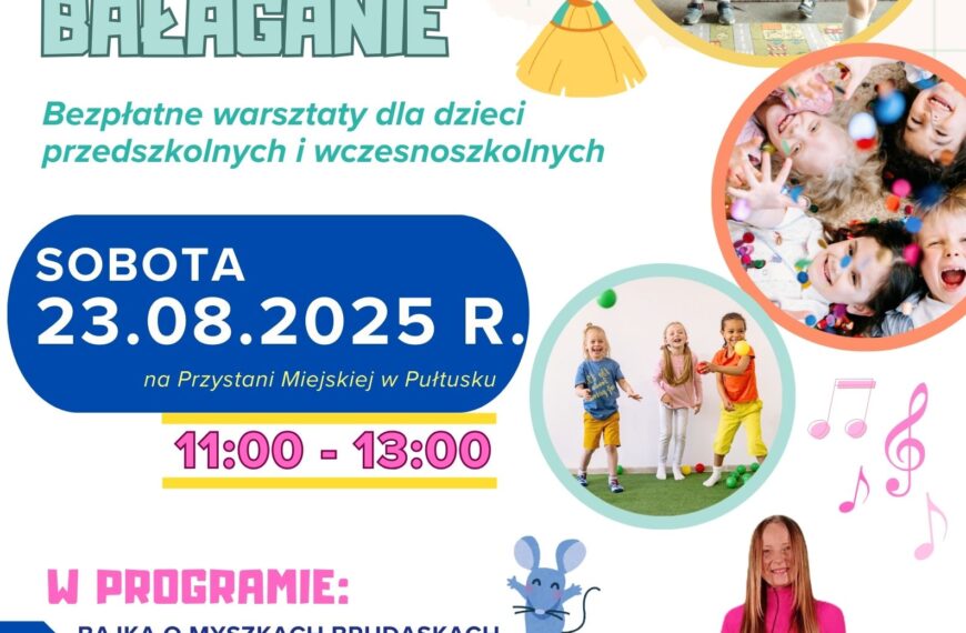 Fit Sprzątanie po Wakacyjnym Bałaganie – bezpłatne warsztaty dla dzieci