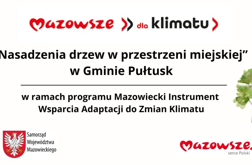 110 tysięcy złotych na nowe nasadzenia drzew w Pułtusku