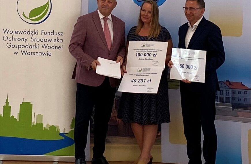Gmina Klembów otrzymała dofinansowanie na ekologiczne inwestycje