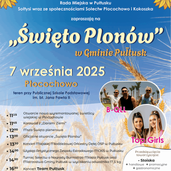 Zapraszamy na Święto Plonów w Gminie Pułtusk