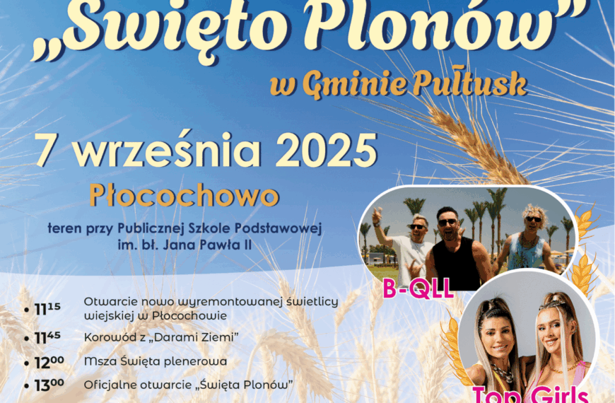 Zapraszamy na Święto Plonów w Gminie Pułtusk