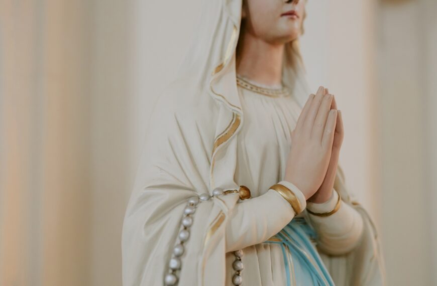 Part Of Sculpture Of Saint Mary