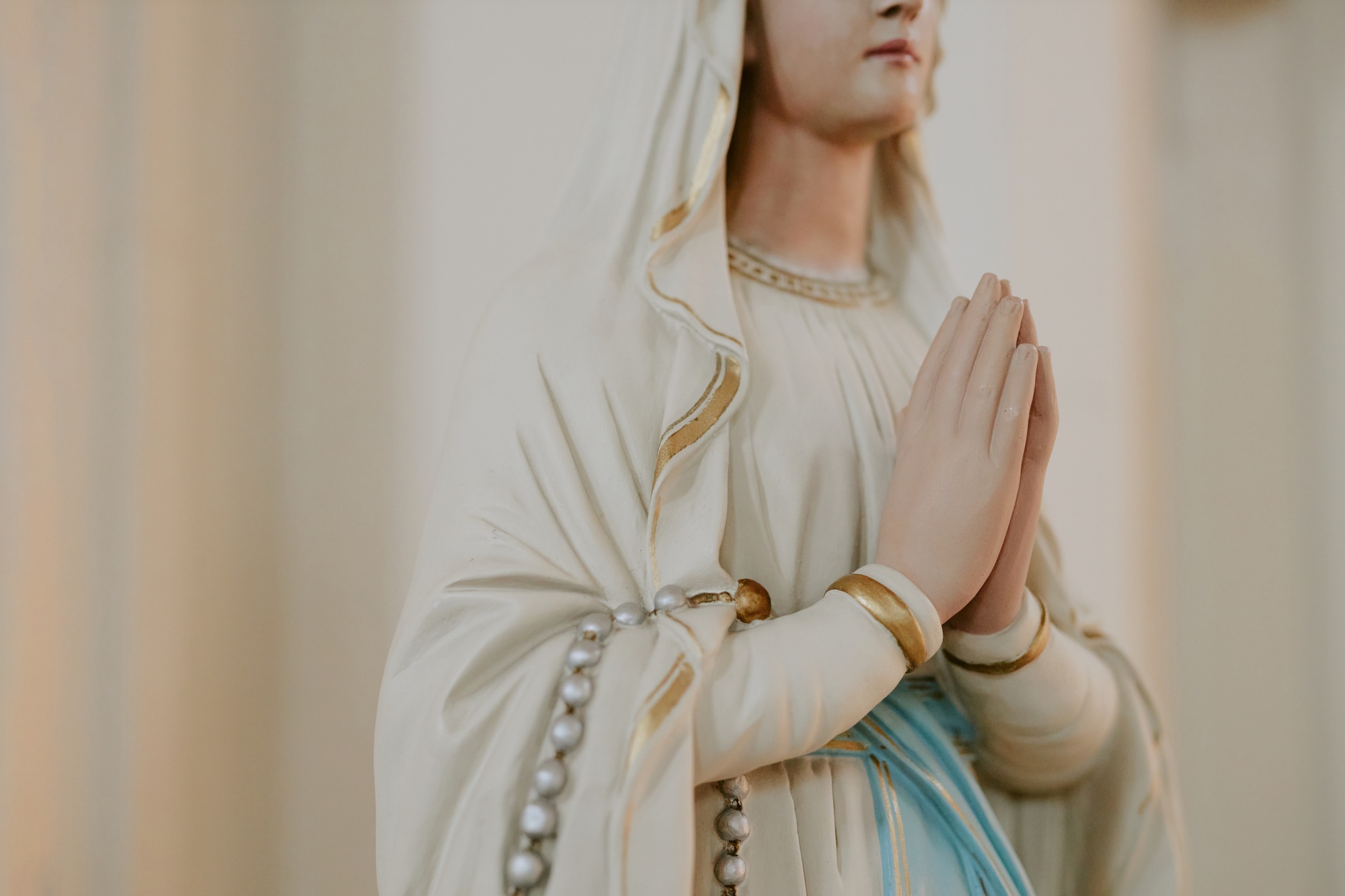 Part Of Sculpture Of Saint Mary