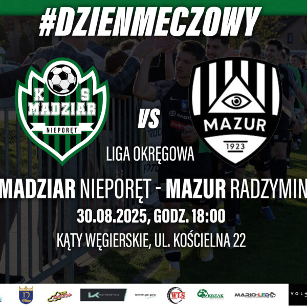 Mecz piłkarski Madziar Nieporęt – Mazur Radzymin
