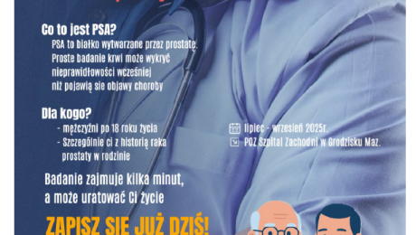 Zadbaj o siebie, zrób badanie PSA!