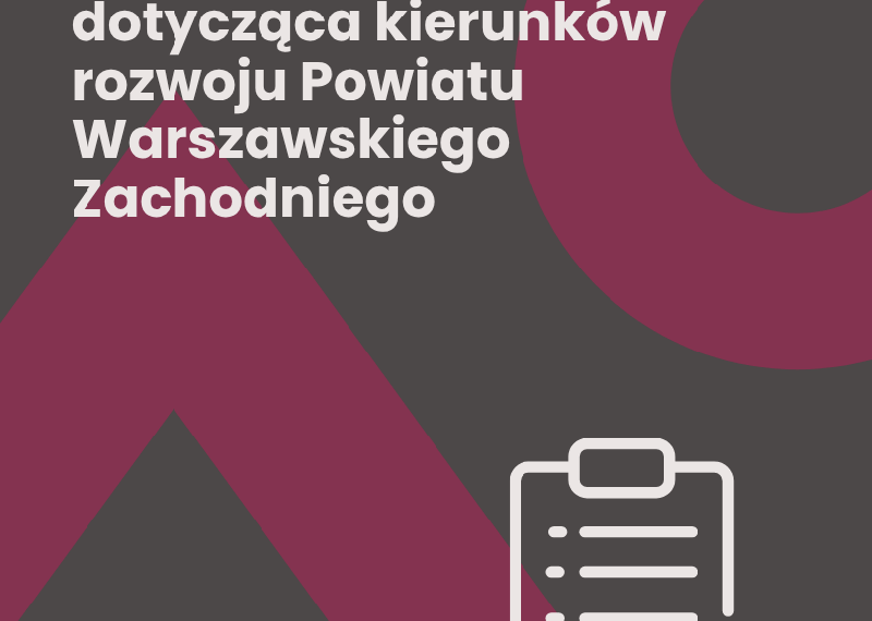 Strategia Rozwoju Powiatu Warszawskiego Zachodniego