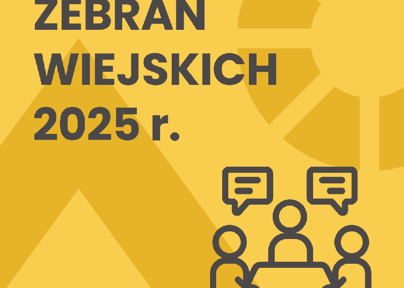 Terminy zebrań wiejskich w 2025 r.