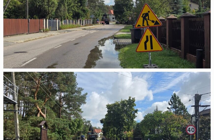 Remont chodnika na ul. Wojska Polskiego w Celestynowie