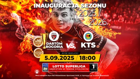 Dartom Bogoria rozpoczyna sezon LOTTO Superligi tenisa stołowego