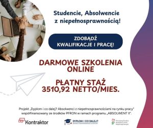 „Dyplom i co dalej? Absolwenci z niepełnosprawnościami na rynku pracy”