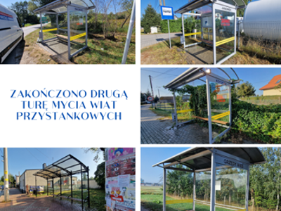 Zakończono drugą turę mycia wiat przystankowych