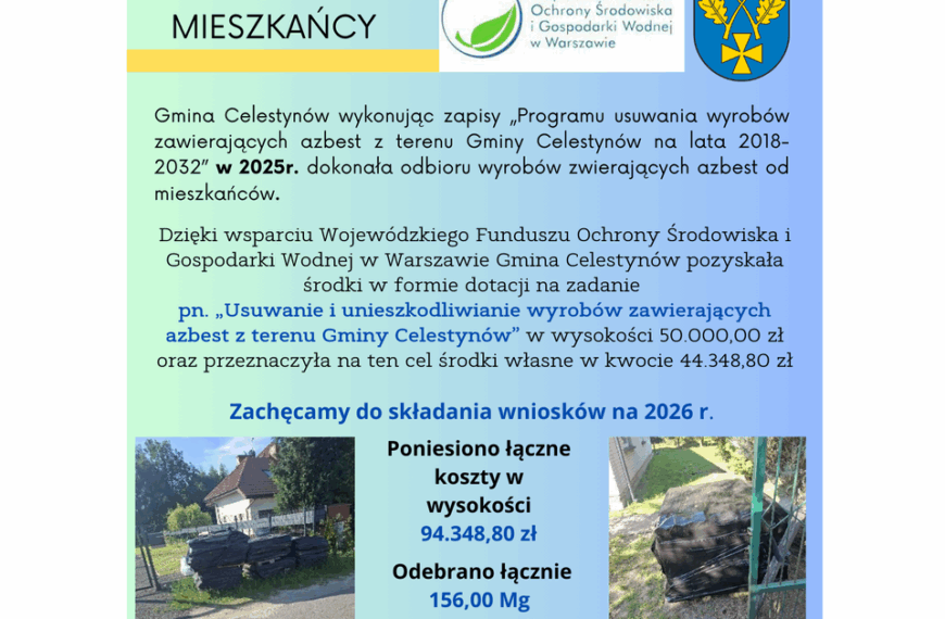 Usuwanie i unieszkodliwianie wyrobów zawierających azbest