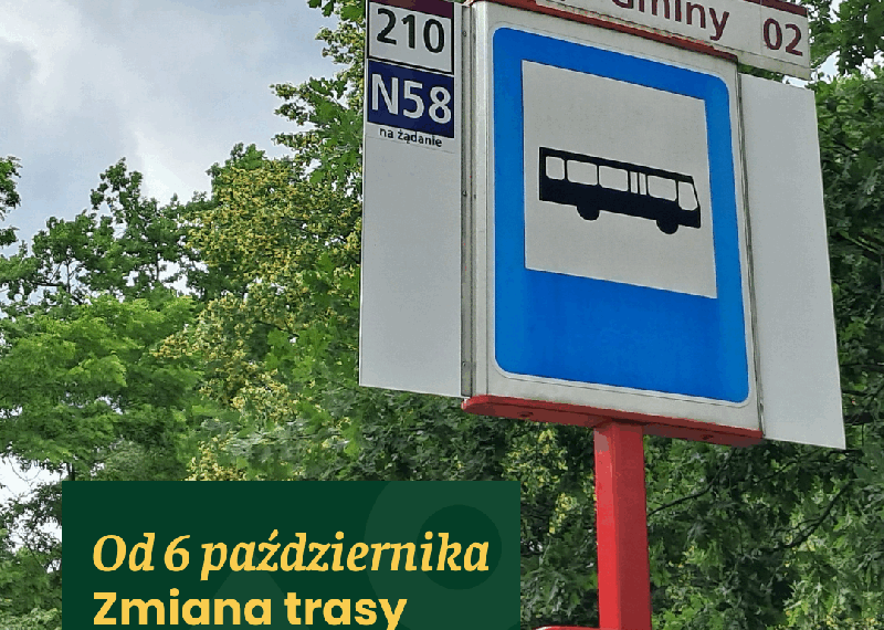 Zmiana trasy 210 – już za tydzień!