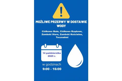 Przerwy w dostawie wody