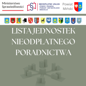Lista jednostek nieodpłatnego poradnictwa