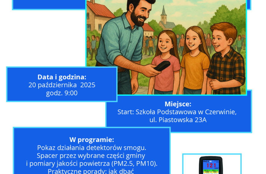 „Spacer z detektorem smogu”