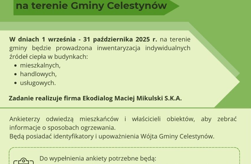 Inwentaryzacja indywidualnych źródeł ciepła
