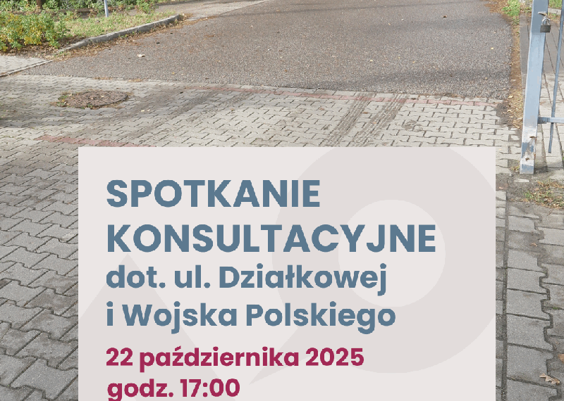 22 października: spotkanie konsultacyjne dot. bezpiecznej drogi do szkoły