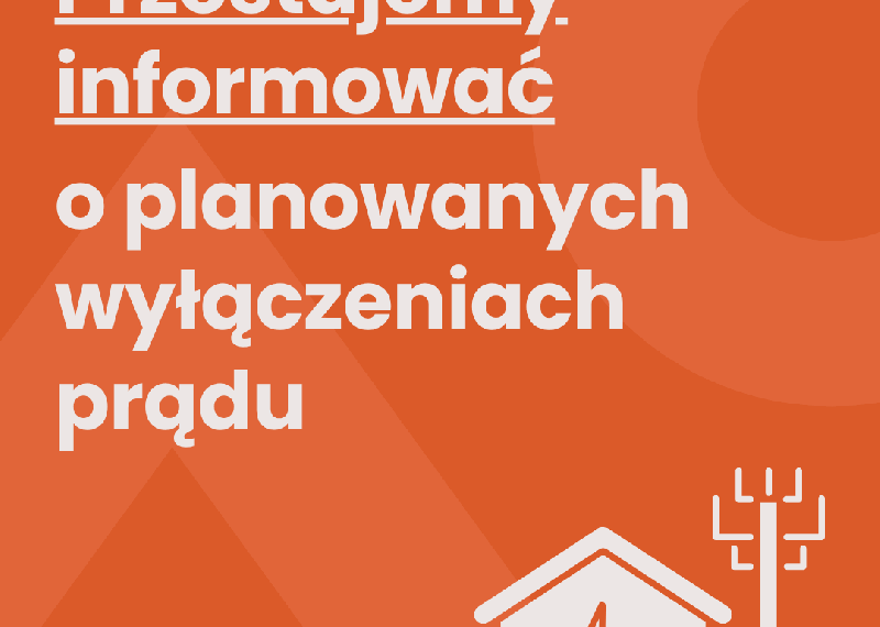 Urząd Gminy Izabelin nie będzie już informować o planowanych wyłączeniach prądu
