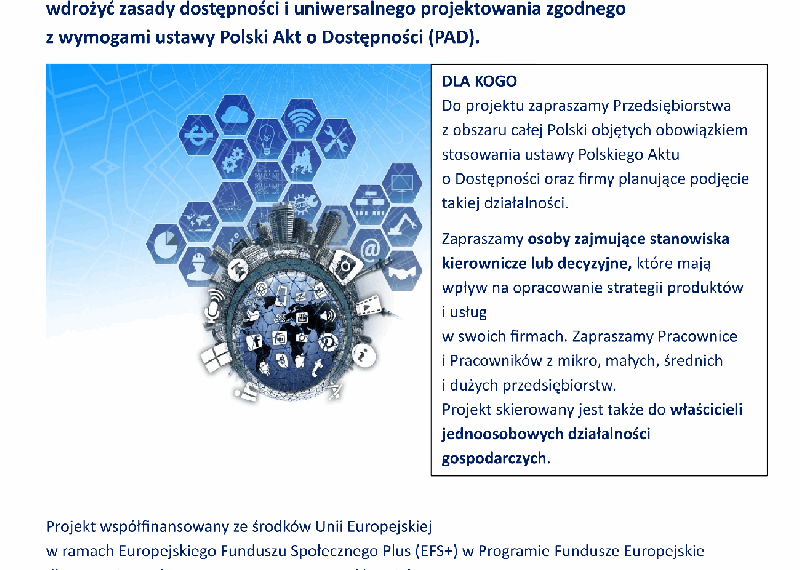 Dyrektywa EAA – szkolenia i doradztwo dla przedsiębiorstw