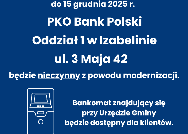 PKO Bank Polski informuje…