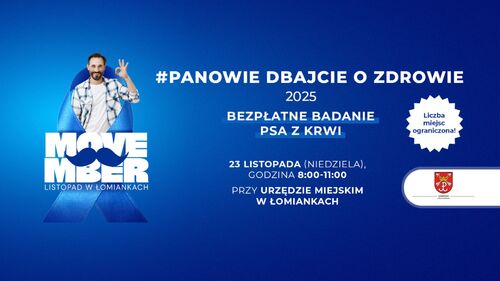 Movember w Łomiankach – czas na badanie Panów