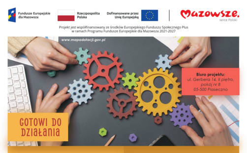 Fundacja Centrum Rozwiązań Biznesowych realizuje projekt: „Gotowi do działania”