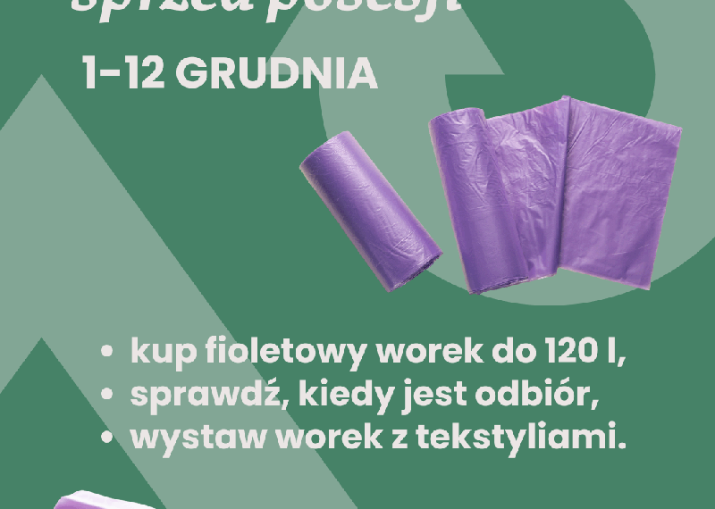 Odbiór tekstyliów sprzed posesji