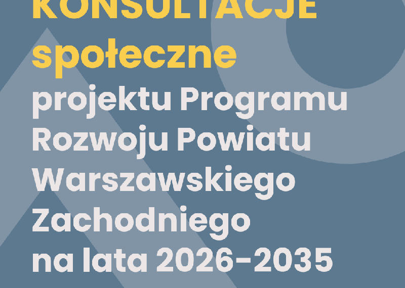 Trwają konsultacje społeczne
