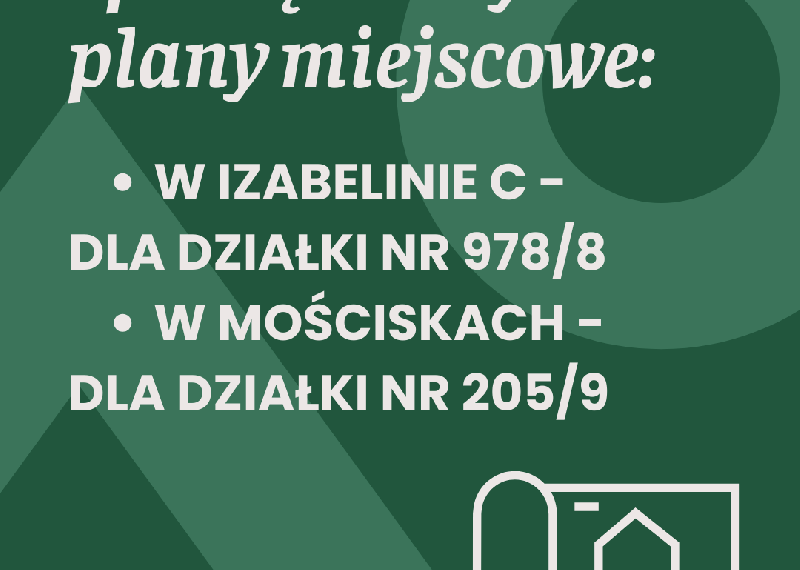 Sporządzamy nowe plany miejscowe
