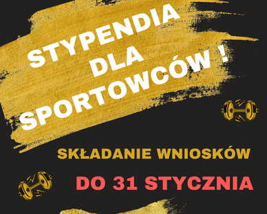 Do 31 stycznia możliwe jest składanie wniosków o stypendia dla sportowców