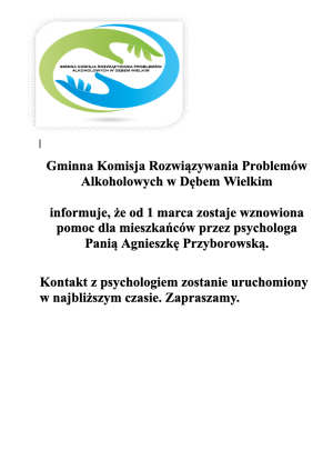 Wznowienie pomocy psychologa